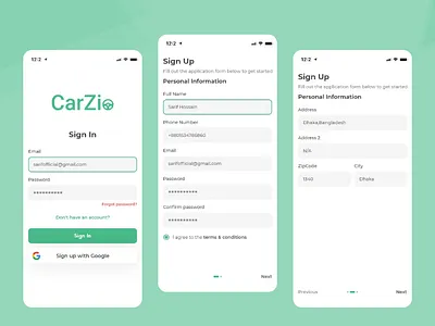 CarZio-Delivery Driver App SignIn/SignUp 2020 2020 design 2020 trend 2020 trends 2021 carzio clean clean app landing design graphic graphic design graphicdesign illustration landingpage pixilas sarif4design uidesign uiuxdesign websight