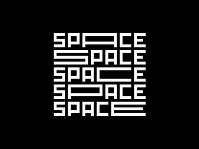 Space Type design illustration minimal minimalism minimalist space type typedesign typeface typography vector