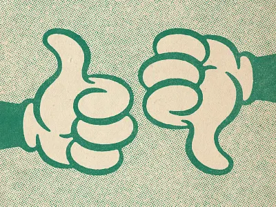 Choose comic design distressed halftone illustration retro texture thumbs down thumbs up vintage