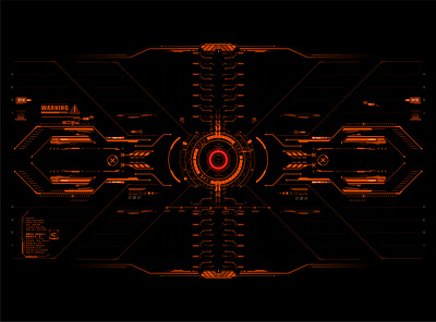 Futuristic frame for target screen and border aim control panel dashboard digital futuristic interface technology ui