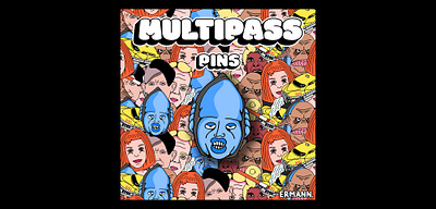 MULTIPASS : Enamel Pin 5 adobe design ermann ermanngraphic fifth element graphic graphicdesign graphicdesigner illustration illustrator