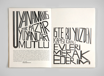 Seyyar Sesler 3 Fanzine editorial design fanzin fanzine font istanbul magazine poet poetic sesler seyyar seyyar sesler street sound turkish magazine type typography underground zine