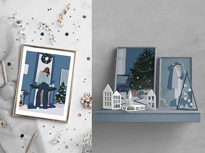 Cozy Winter Abstract Collection art art collection design flat flat design flat design flat illustration graphic graphic design graphic illustration illustration illustration art illustration design illustrator minimalist modern modern design vector иллюстрация