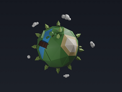 my poly ball illustration