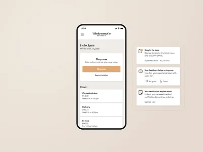 Patient Account Home delivery medical medical app online ordering pharmacy telehealth