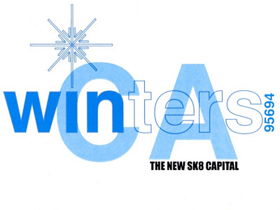 Winters The New SK8 Capital design fonts poster art typography