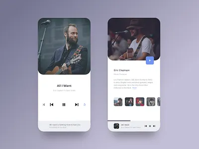 Music Player UI app artist clean color design graphic design interface lyrics mobile music music player app play playlist song sound soundwave typography ui ui ux ux