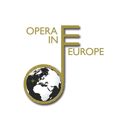 Opera In Europe Logo branding design fonts layout design logo typography