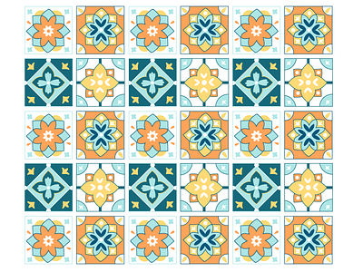 Tile Pattern design flat illustration illustrations illustrator minimal pattern pattern design tiles vector