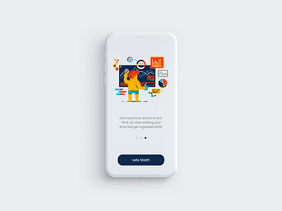 Onboarding screen adobe illustrator adobe xd app design clean design ios mobile ui ux webdesign