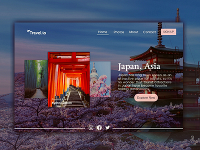 Landing Page Web Travel landingpage uidesign travel