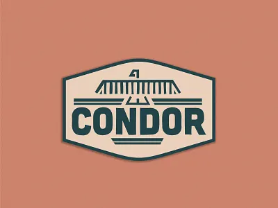 The Condor Outdoor Badge adventure badge camping condor logodesign outdoor logo