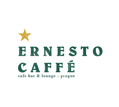 Ernesto Caffe, coffe bar & lounge logo proposal. bar logo caffe caffè che guevara chef coffe coffee cup coffee shop coffeeshop ernest graphic design graphicdesigner hotel branding hotel logo logodesigner star star logo