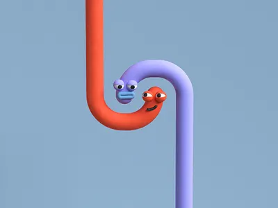 Friends c4d cinema4d friends illustration redshift