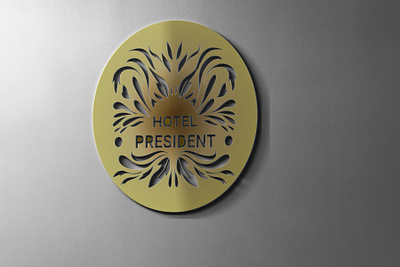 president Hotel 1 branding design flat graphic design icon illustration logo logo design minimal typography