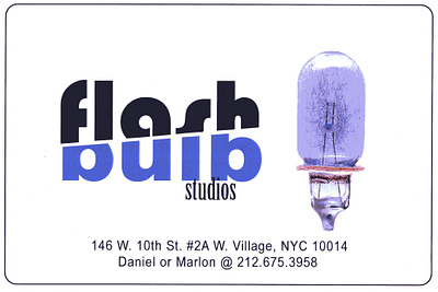 Flashbulb Studios, NYC design fonts layout design postcard typography