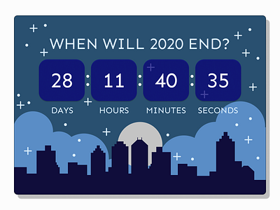 Daily UI 014 2020countdown countdown clock daily 100 challenge daily ui countdown dailyui dailyui 014 dailyuichallenge