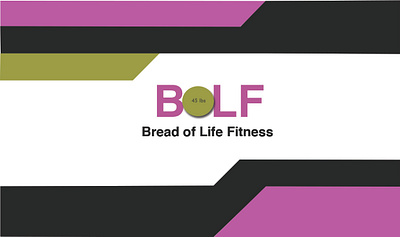 Bread of Life Fitness advertising business cards design fonts layout design printed material typography