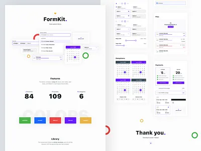 FormKit behance component library form design presentation productdesign ui uidesign uikit ux uxdesign