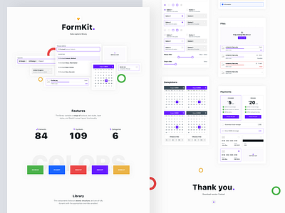 FormKit behance component library form design presentation productdesign ui uidesign uikit ux uxdesign