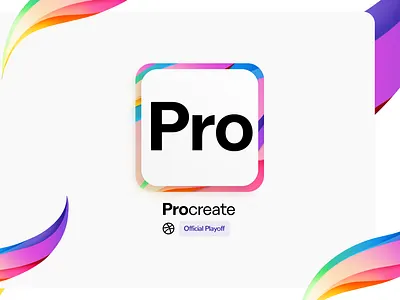 ProCreate App Icon | 2 app apple brand branding getcreativewithprocreate illustration interaction interface ipad layout logo logodesign procreate type ui ux vector web design