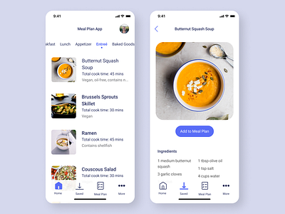 meal plan 1/2 figma mobile mobile app design mobile design mobile ui native app ui