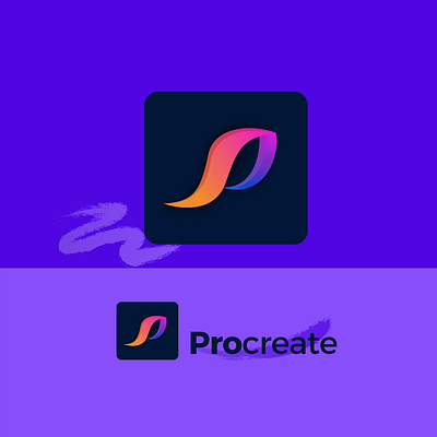 Procreate logo Redesign app app icon app logo branding design icon logo logo redesign logodesign procreate procreate art ui ux web design webdesign website