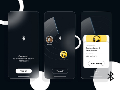 Bluetooth connect app app app design app logo app ui appdeveloper design design app developer elegant design figma glass effect glassmorphism mockup mockup design ui ux