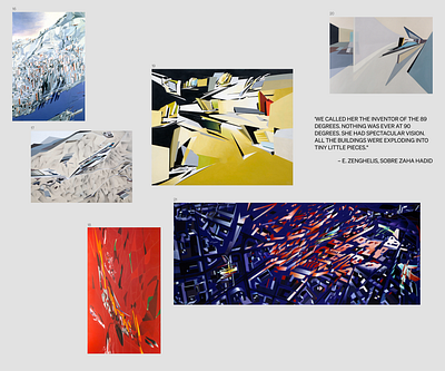 Zaha Hadid Gallery architect flexbox gallery grid zaha hadid
