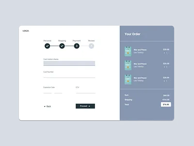 Daily UI 02 - Checkout daily ui dailyui dailyuichallenge design form minimal typography ui ux web