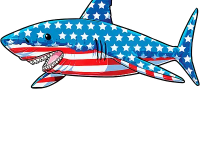 shark of america animation branding design illustration illustrator logo typography vector