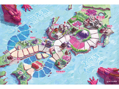 Kuizu - Illustration for Board Game board game digital art digital painting game design japan japanese culture productdesign quiz