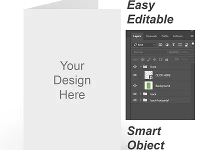 Greeting Cards Smart Object Mockup Psd +Smart Object Photoshop digital product dribbble easy editable etsy mockup mockup psd smart object