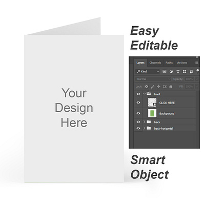 Greeting Cards Smart Object Mockup Psd +Smart Object Photoshop digital product dribbble easy editable etsy mockup mockup psd smart object