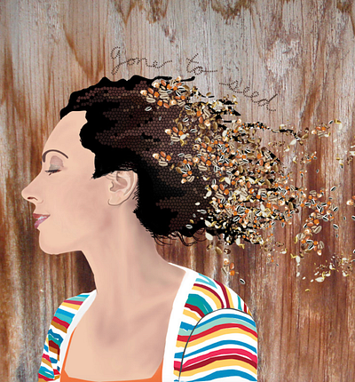 "Gone to Seed" | Mixed Media digital art illustrator