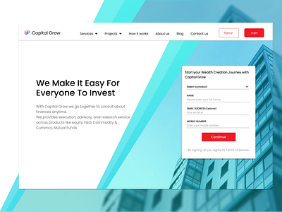 Investment firm branding design figma invest investment landingpage logo typography ui