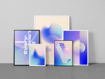 Big Vision® Core Beliefs Poster Set abstract branding branding design design experimental gradient logo poster poster design vector