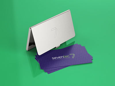 Seventec business card automação fiscal branding businesscard design informatica internet lettering logo logodesign tech tipografia vector web