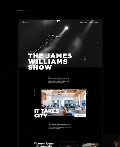 James White Concept Design adobe art branding clean design minimal ui ux web website