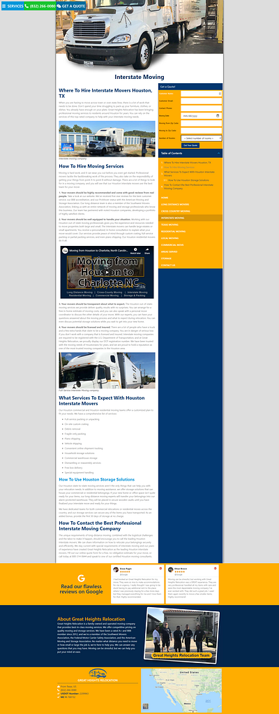 Great Heights Moving Texas branding design elementor elementor pro illustration logo mover movers movers and packers moving ui ux vector webdesign