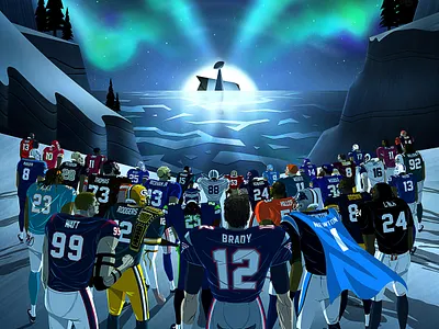 32 Teams. 1 goal. The Quest Begins...#Kickoff2017 digital illustration football kickoff nfl photoshop sports