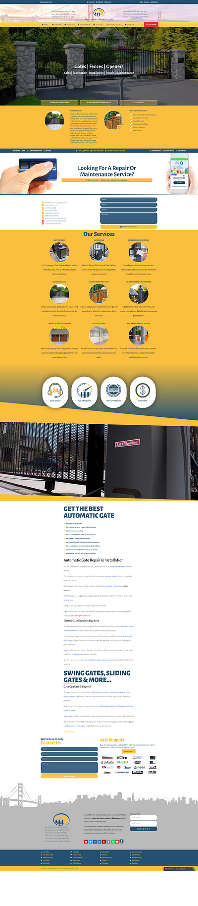 41 www bayarea automaticgates com automatic gate branding design elementor elementor pro elementor pro gate logo san jose webdesign