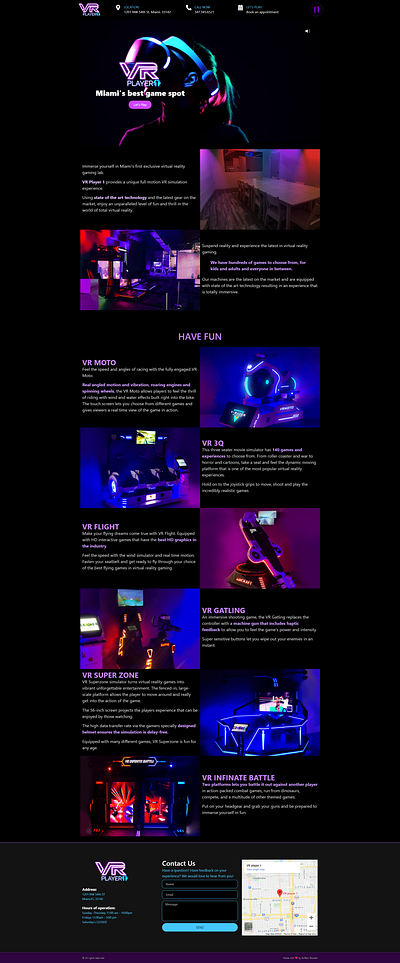 vrplayer1 com branding design elementor elementor pro elementor pro florida illustration logo ui ux vr vrgames webdesign