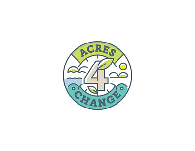 Acres4Change acres argriculture design farm farming grown logo minimal plants