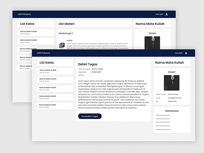 LMS Polinema Web Redesign school ui university ux web web design web design webdesign website