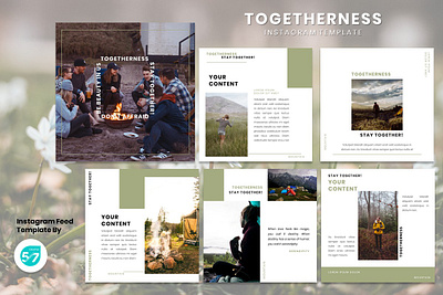 Instagram Feed Template - Togetheness branding design graphicdesign instagram instagram post instagram template