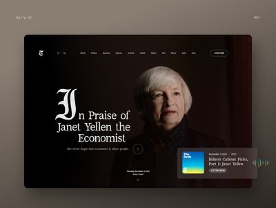 Daily UI 003 — Landing Page 100dayproject dailyui dailyui 003 design new york times nyt ui