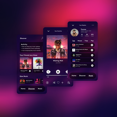 Music Player app design music
