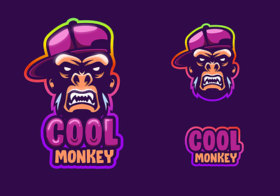 Monkey cool branding character characterdesign esport illustration illustrator logo logodesigners mascot vector