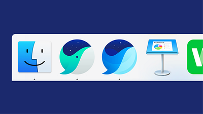 NAVER Whale & Whalespace appicon education edutech icondesign launcher macos mockup naver platform symbol whales whalespace